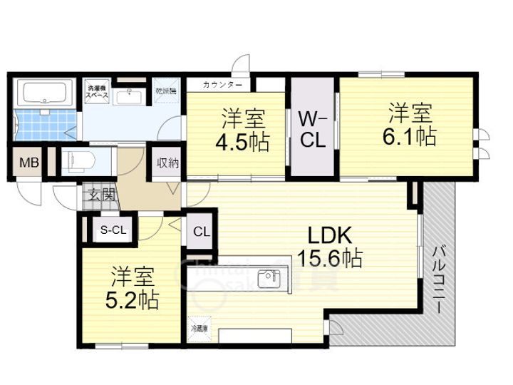 大阪府吹田市泉町4丁目の賃貸アパートの間取り