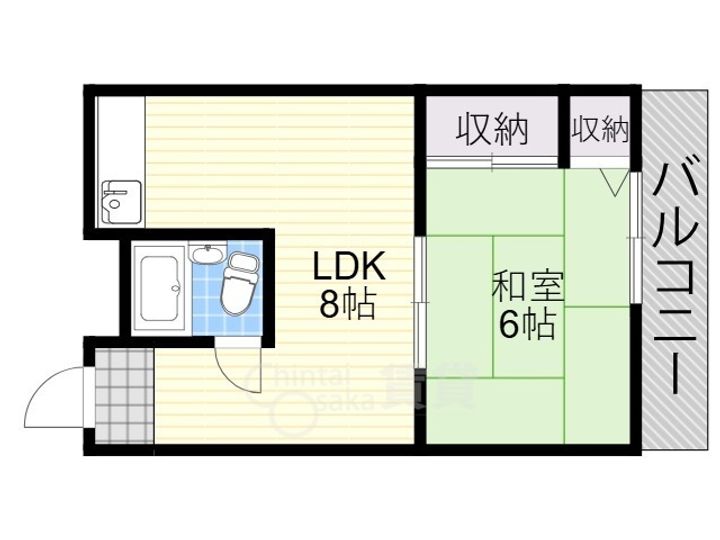 サンハイツいすゞの間取り