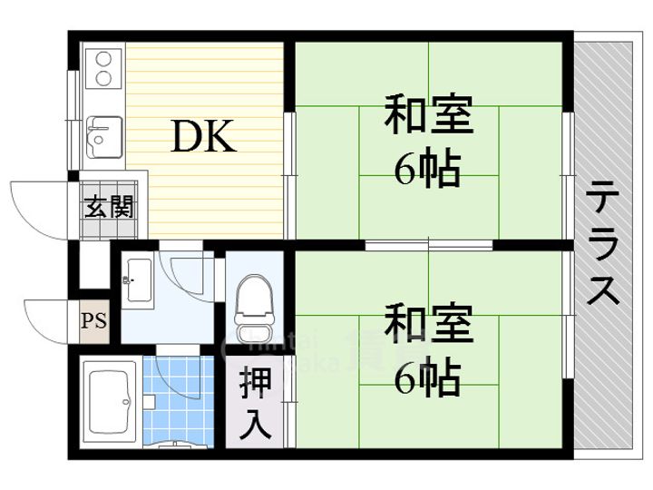 MJハイツ東別府の間取り