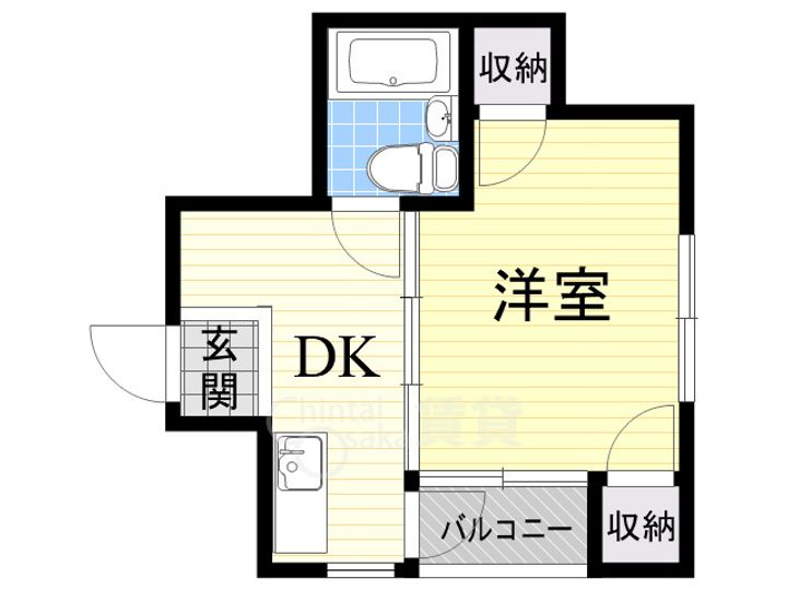 大阪府摂津市正雀本町1丁目の賃貸マンションの間取り