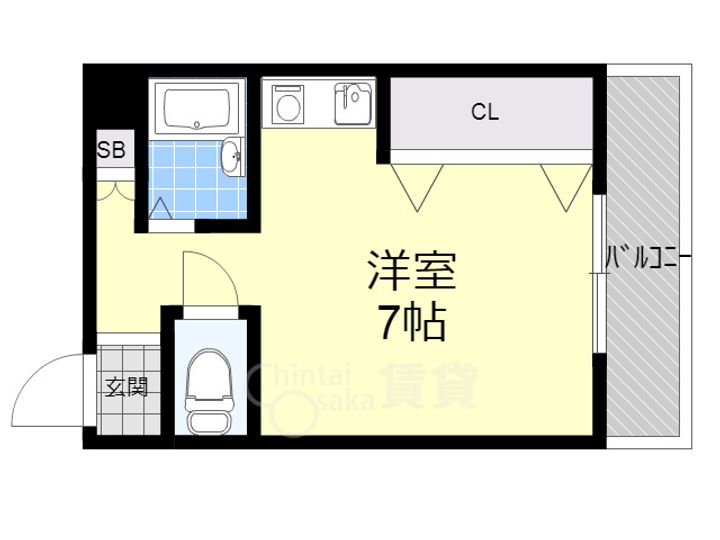 大阪府茨木市橋の内1丁目の賃貸マンションの間取り