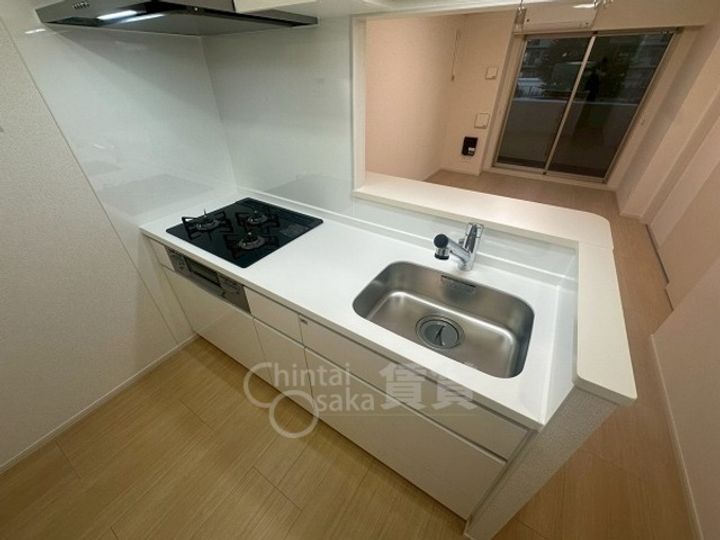 大阪府茨木市東奈良2丁目の賃貸マンションのキッチン