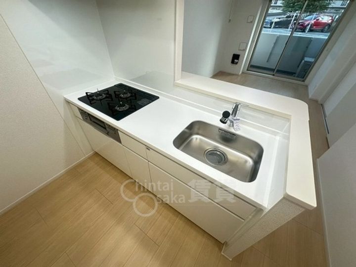大阪府茨木市東奈良2丁目の賃貸マンションのキッチン