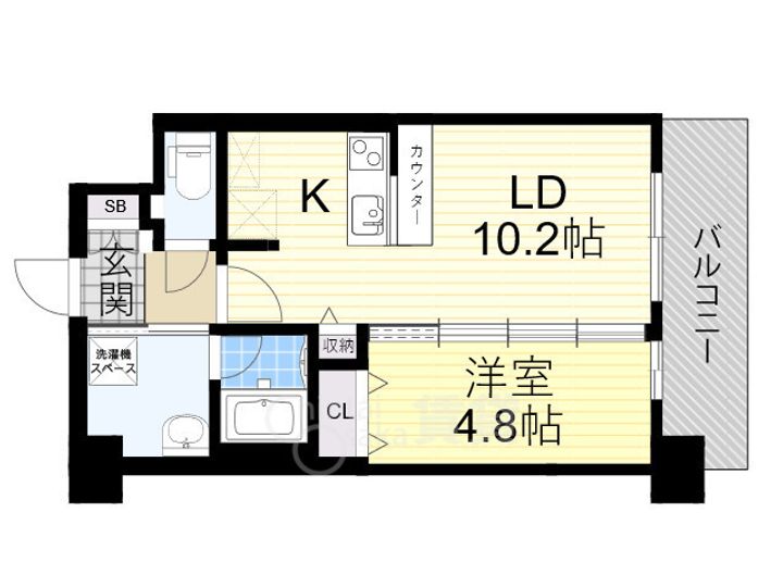 スプランディッド茨木天王の間取り