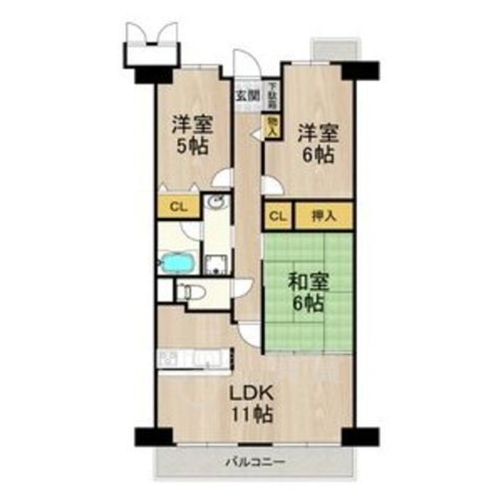 サワン東太田の間取り