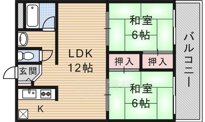 コーポ三矢の間取り