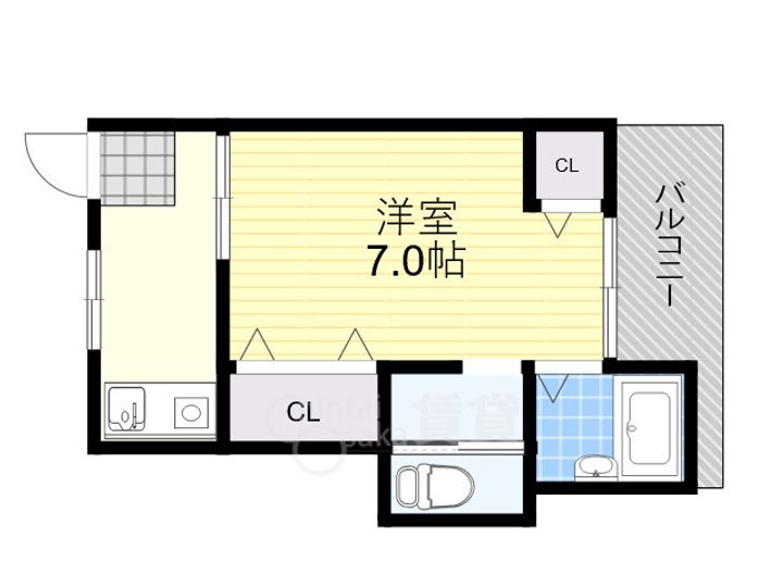 アンフィニィ橋の内4302の間取り