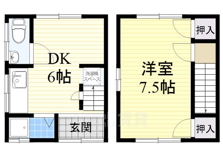 大阪府茨木市新庄町(一戸建)の賃貸物件の間取り