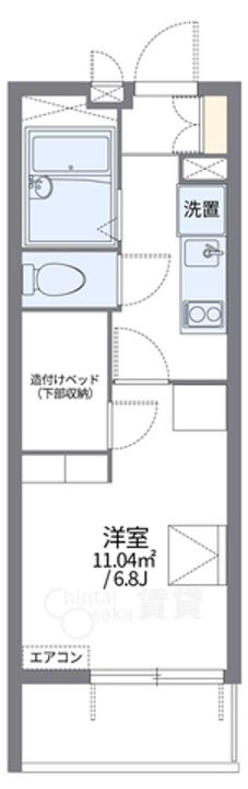 大阪府大阪市西淀川区姫島2丁目の賃貸マンションの間取り