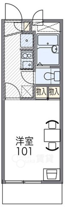 大阪府大阪市淀川区十八条3丁目の賃貸マンションの間取り