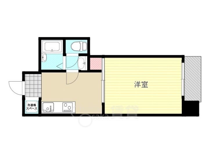大阪府大阪市東淀川区柴島3丁目の賃貸マンションの間取り