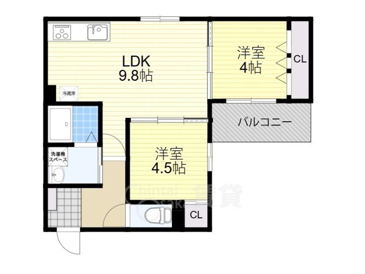 REGALO吹田の間取り