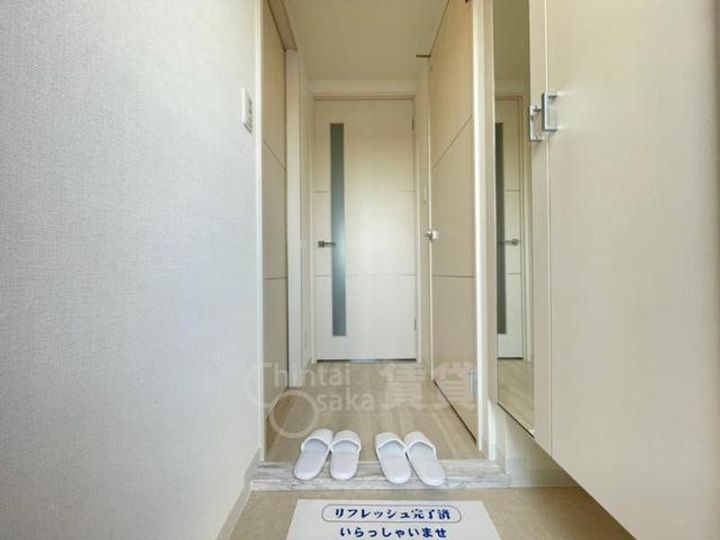 大阪府吹田市南吹田5丁目の賃貸マンションの玄関