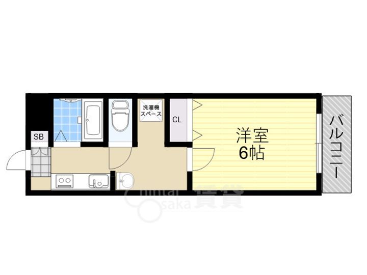 シャレード牧落3の間取り