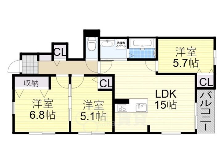 ヴァニーユ東豊中の間取り