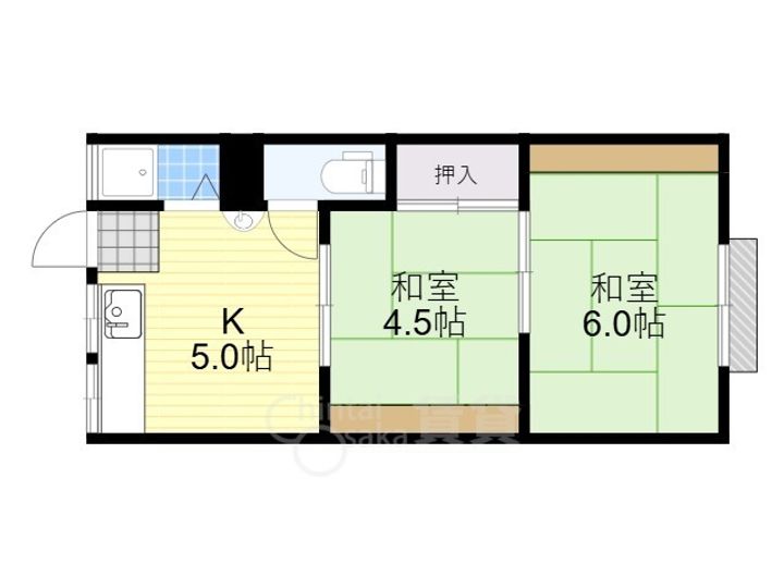阪口ハイツの間取り