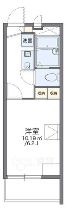 大阪府吹田市青葉丘南の賃貸アパートの間取り