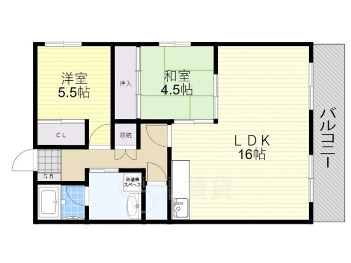ブルージュ摂津の間取り