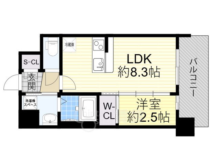 大阪府吹田市南金田2丁目の賃貸マンションの間取り