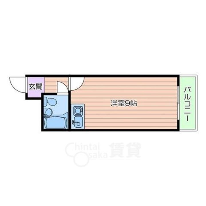 兵庫県川西市中央町の賃貸マンションの間取り