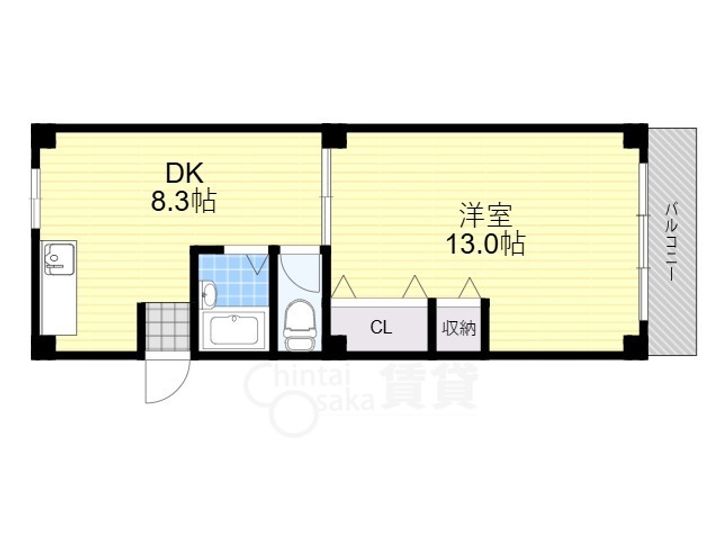 清明ハイツの間取り