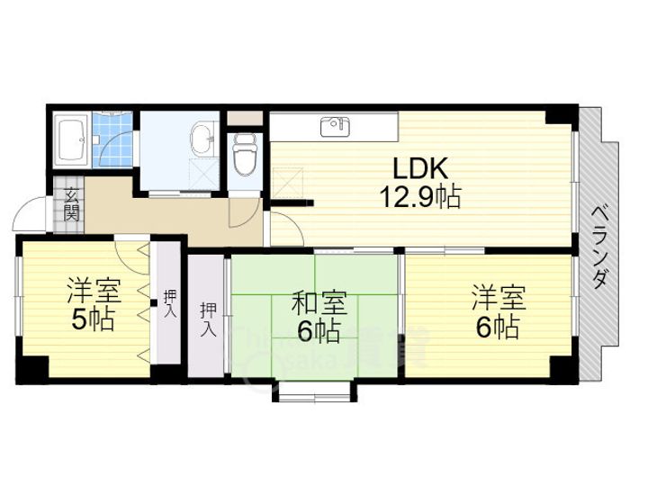 アンソレイユ高木の間取り