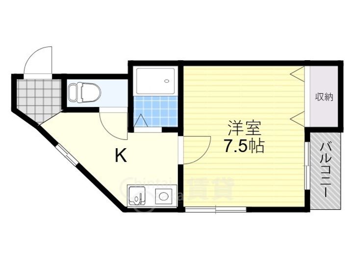 大阪府豊中市穂積1丁目の賃貸マンションの間取り