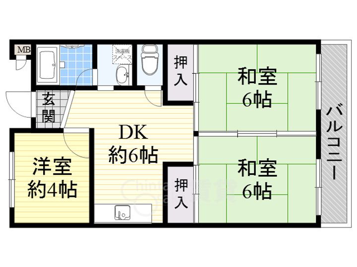 グリーンハイツ正雀の間取り