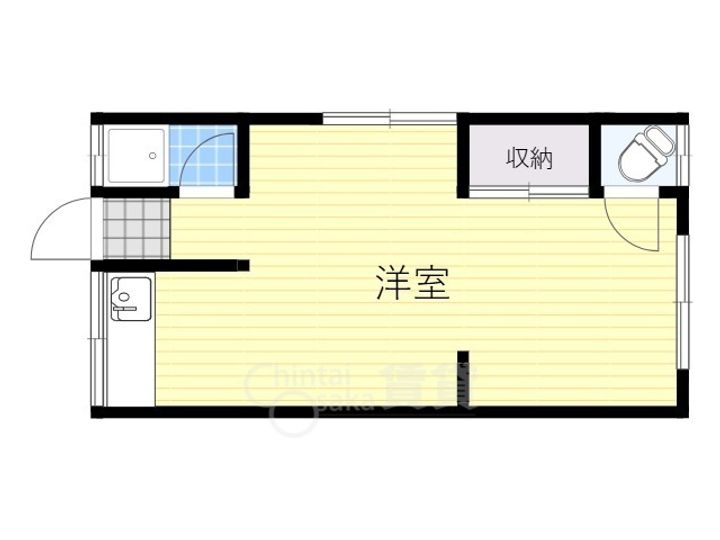 大阪府茨木市庄1丁目の賃貸アパートの間取り