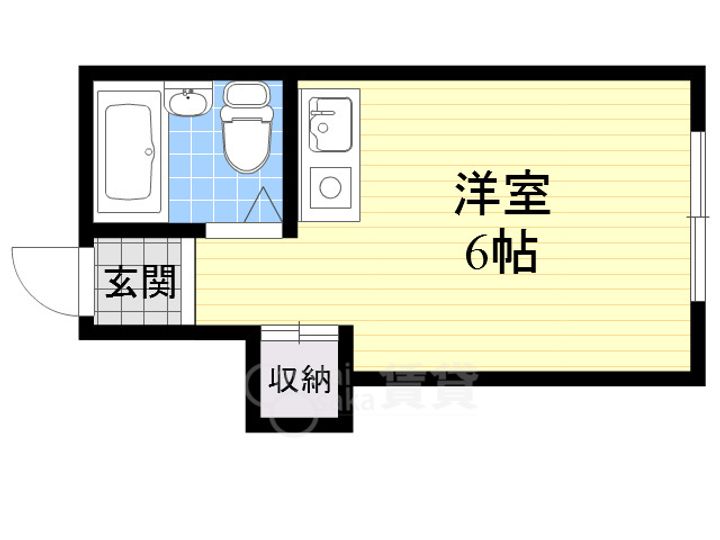 大阪府箕面市坊島1丁目の賃貸アパートの間取り