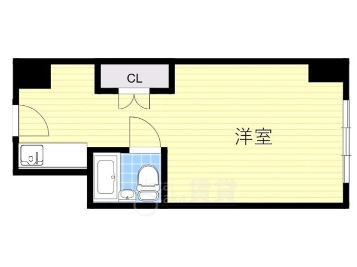 ステュディオ新大阪の間取り