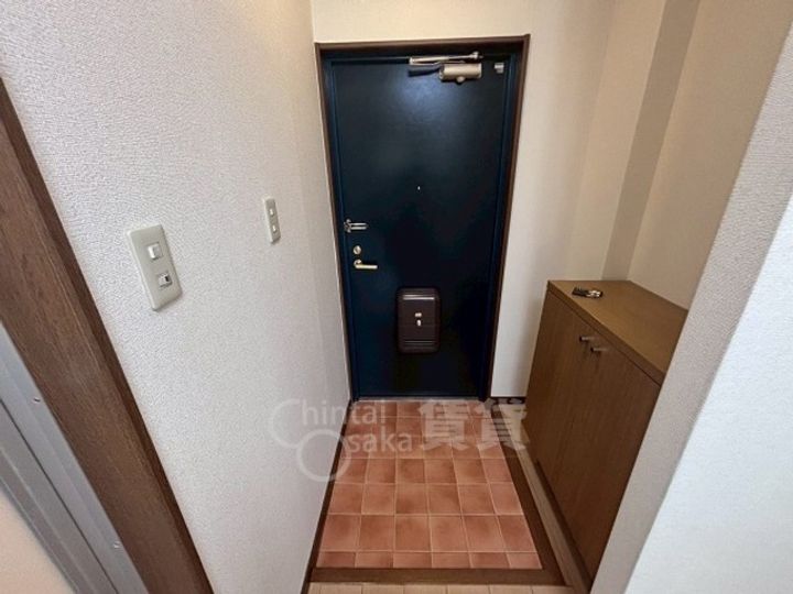 大阪府摂津市東一津屋の賃貸マンションの玄関