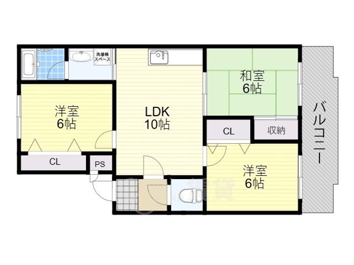 箕面グリーンハイツ2ndの間取り