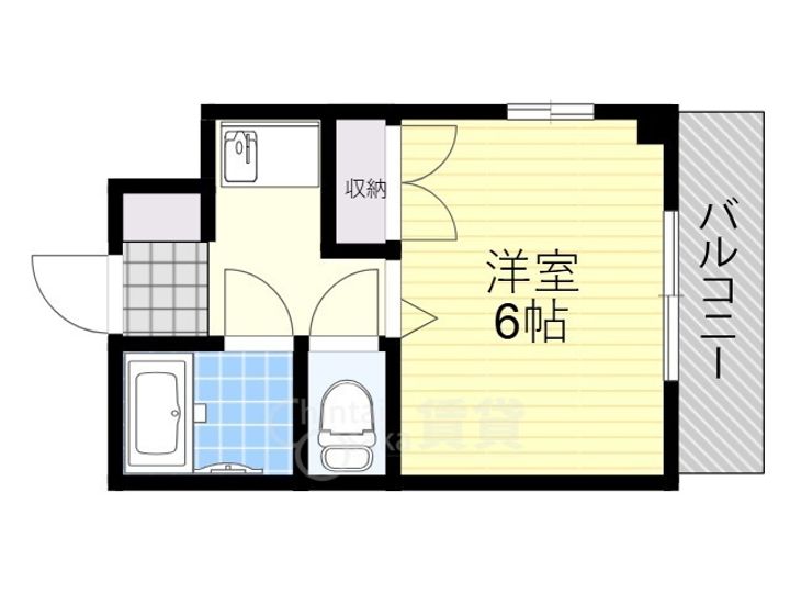 大阪府茨木市水尾2丁目の賃貸マンションの間取り
