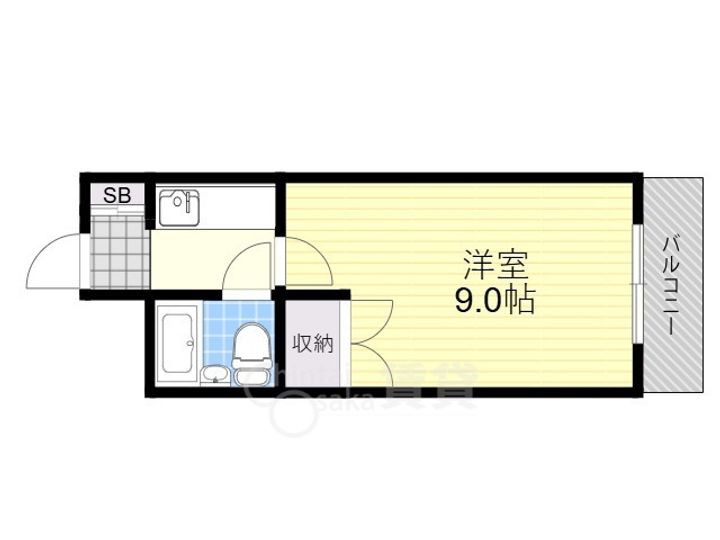 ソロ南茨木の間取り