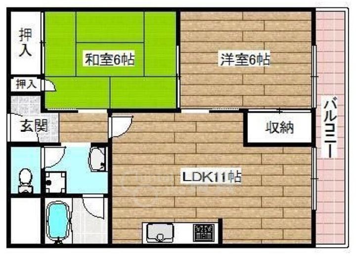 第2田中マンションの間取り