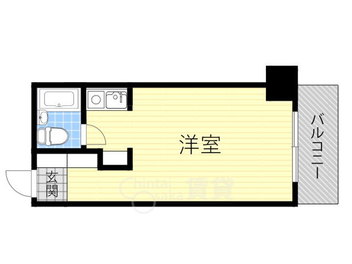 大阪府大阪市淀川区西中島2丁目の賃貸マンションの間取り