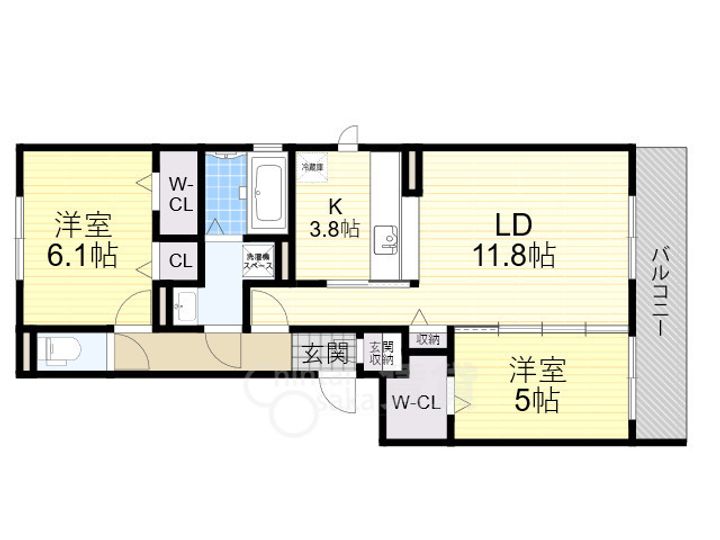 Daiwa City Ibarakiの間取り