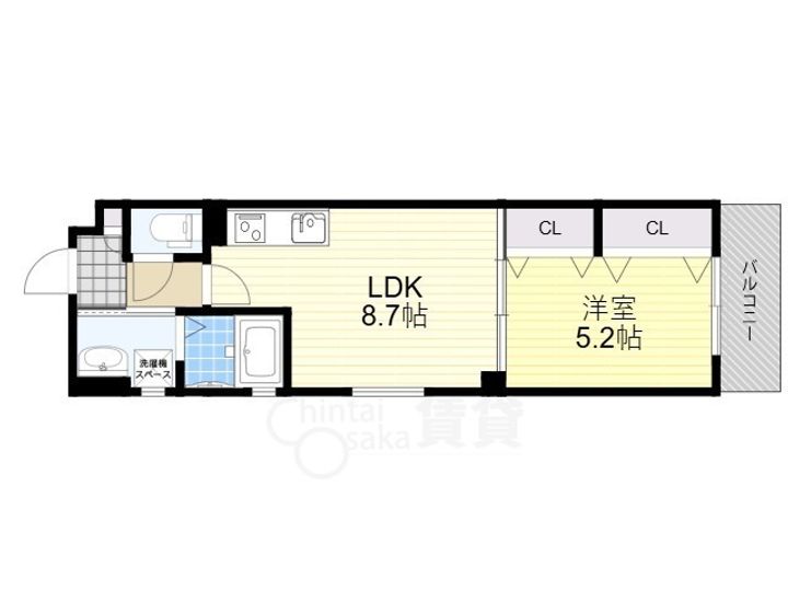 クリエオーレ正雀1の間取り