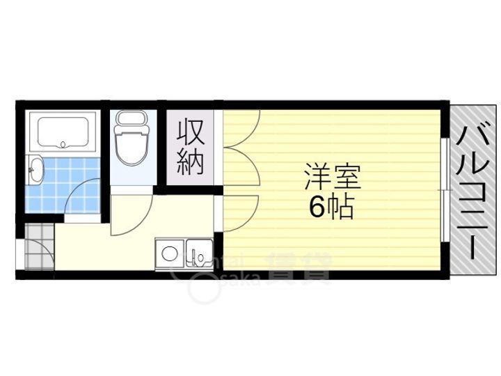 大阪府茨木市宮元町の賃貸マンションの間取り
