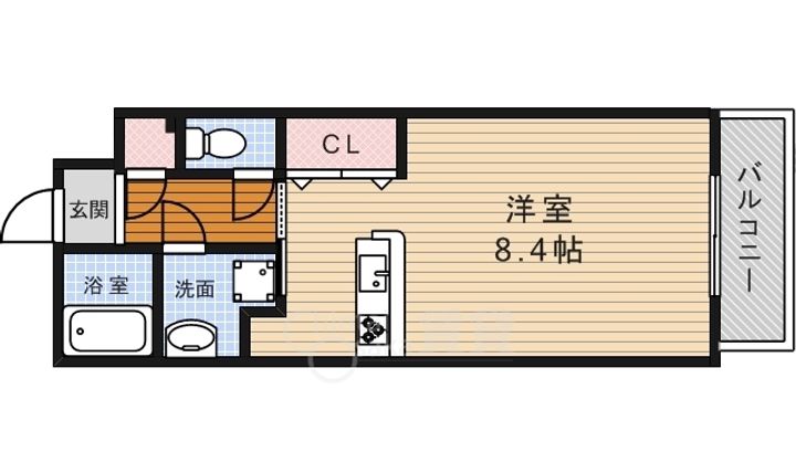 大阪府箕面市百楽荘4丁目の賃貸マンションの間取り