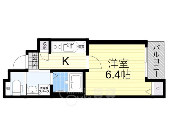 大阪府大阪市西淀川区佃3丁目の賃貸アパートの間取り