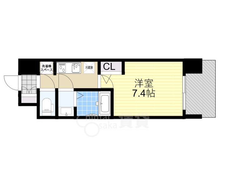 大阪府大阪市淀川区田川3丁目の賃貸マンションの間取り