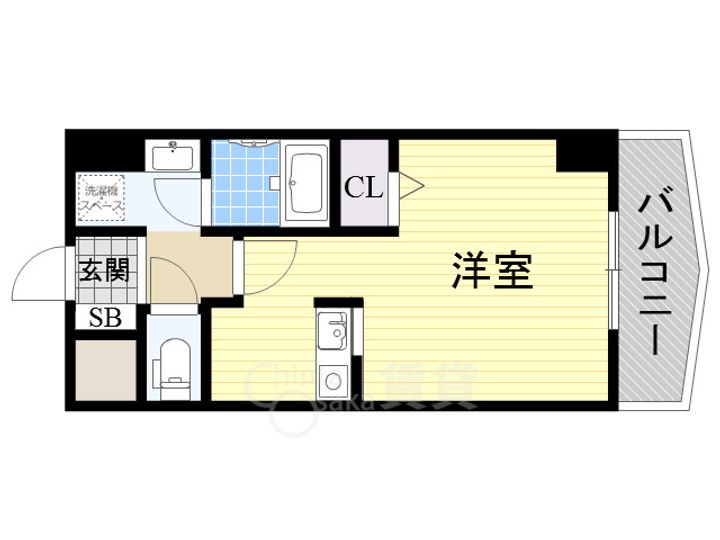 大阪府大阪市淀川区宮原5丁目の賃貸マンションの間取り