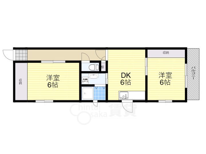 大阪府大阪市東淀川区菅原3丁目の賃貸マンションの間取り