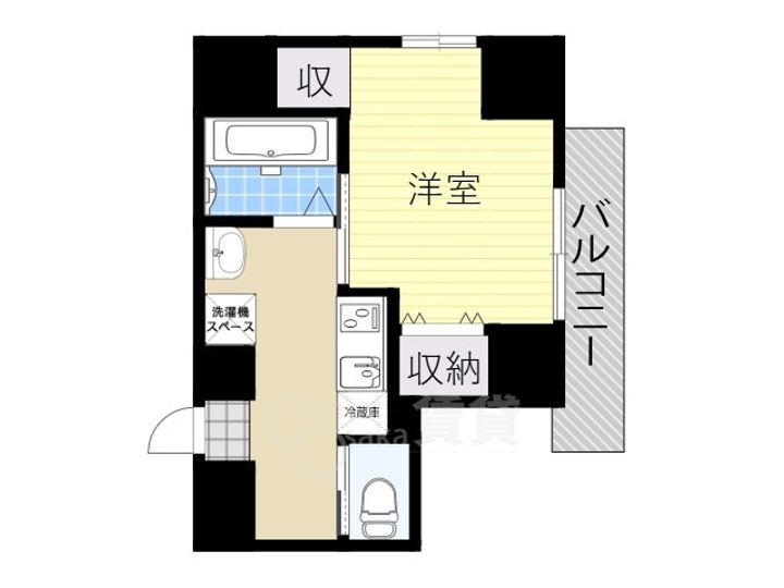 大阪府茨木市双葉町の賃貸マンションの間取り