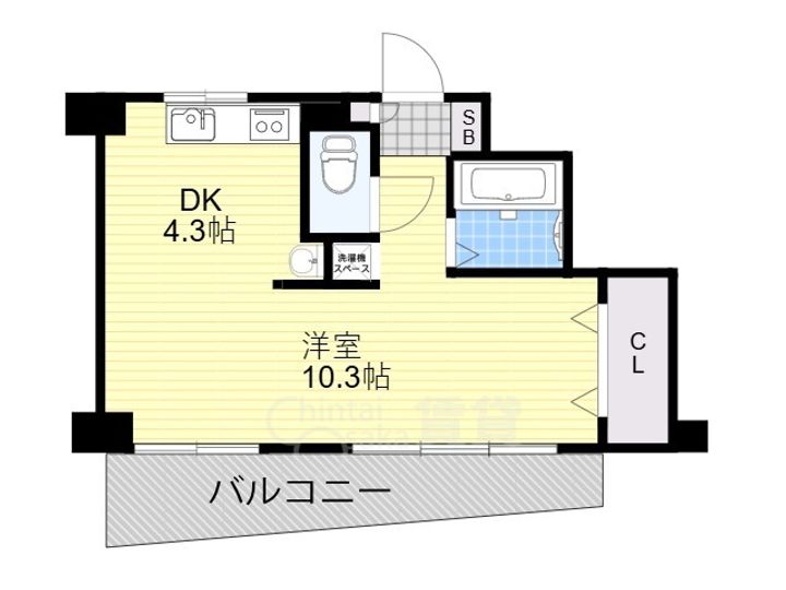 大拓ハイツ6の間取り