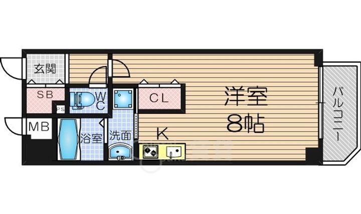 ジュネーゼグラン天満の間取り