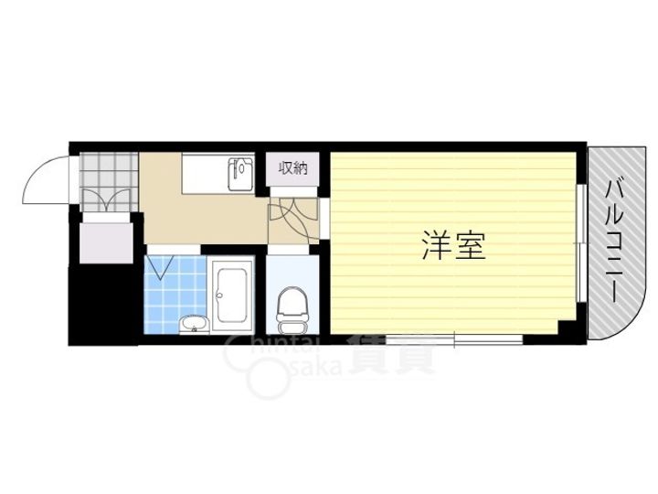 大阪府池田市神田4丁目の賃貸アパートの間取り
