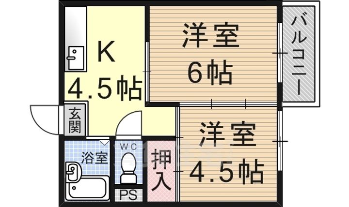 鎌田マンションの間取り